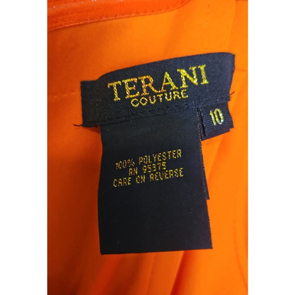 Terani Couture 251E4266 Asymmetric Ruffled Peplum Gown – Size 10 - Picture 6 of 8